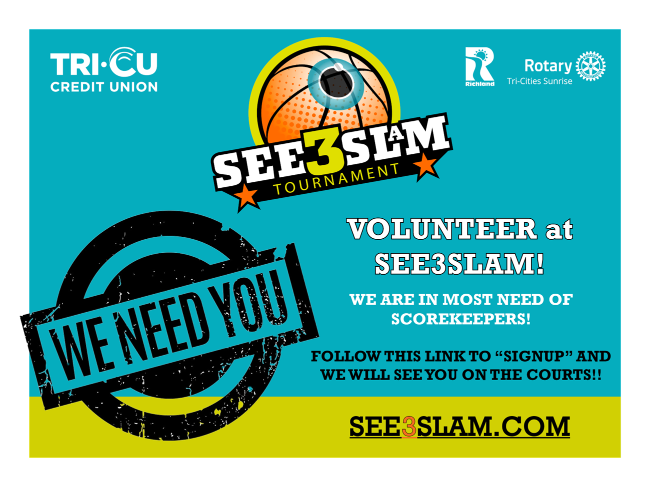 Volunteer at See3Slam — We Need Scorekeepers!
